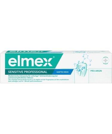 Elmex Sensitive Professional Toothpaste Gentle White 75ml - Pack of 6 (6x75ml) | Best for Sensitive Teeth - Buy Online Worldwide - Buy Online on GoSupps.com