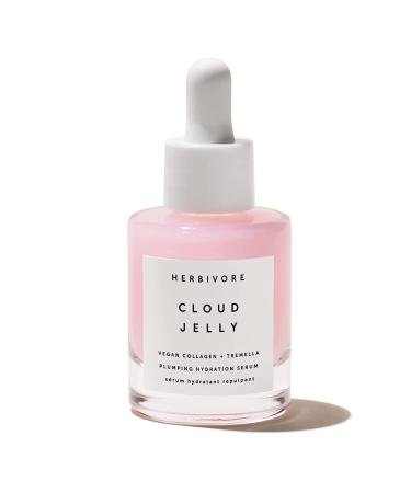 Herbivore Botanicals Cloud Jelly Plumping and Hydration Face Serum with Vegan Collagen - Clean  Natural Skincare  1 Fl Oz (30ml)