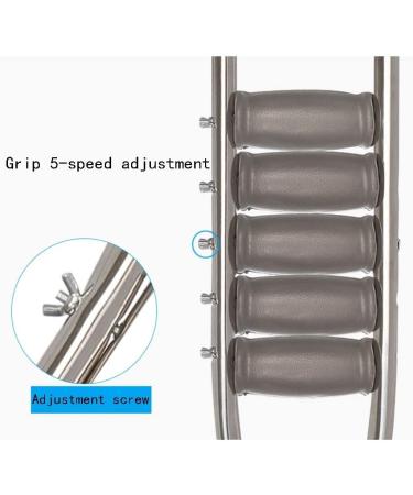 Crutches for Adults Underarm Stainless Steel Spring Underarm Double Crutches Anti-skid Retractable Light Elderly Elbows for Disabled Fractures Great for Travel or Work Selfless dedication - Buy Online on GoSupps.com