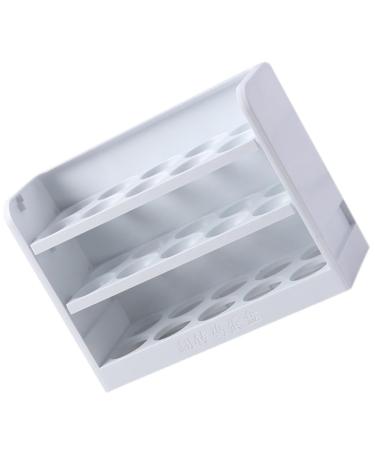 GRIRIW Egg Storage Box Camping Refrigerator Egg Container for Refrigerator Egg Rack Automatic Packing Box