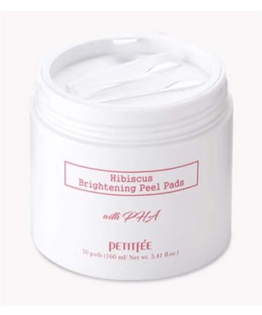 Petitfee Hibiscus Brightening Peel Pads - 70 Count, 5.41 fl. oz (160 ml) for Radiant Skin - Buy Online on GoSupps.com