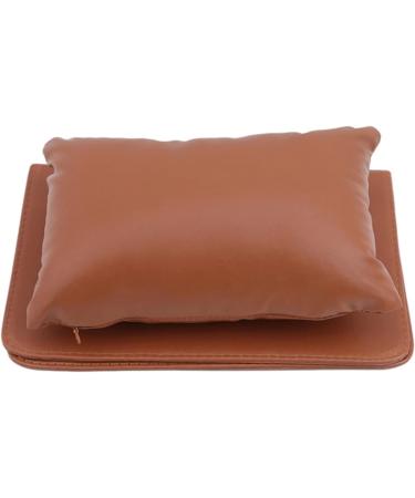DJKYU Nail Art Pillow - Soft PU Leather Manicure Hand Arm Rest Cushion (Brown) | Essential Nail Tool Equipment - Buy Online on GoSupps.com