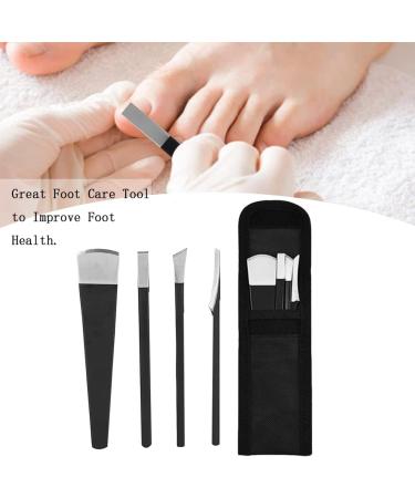 4PCS Pedicure Knife Set - Professional Foot Care Kit for Ingrown Toenail and Dead Skin Removal | Callus Shaver and Foot Scraper Tools - Stainless Steel Rasp (6.3in) - Buy Online on GoSupps.com