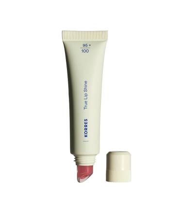 KORRES KORRES True Lip Shine Pomegranate 19 with an ultra-glossy finish creamy like a lip gloss nourishing like a lip balm moisturizing fresh shine non-sticky texture