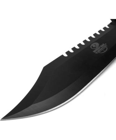 Mossy Oak 15-inch Survival Hunting Knife with Sheath - Fixed Blade Tactical Bowie Knife for Camping, Outdoor, Bushcraft - Includes Sharpener & Fire Starter - Buy Online on GoSupps.com