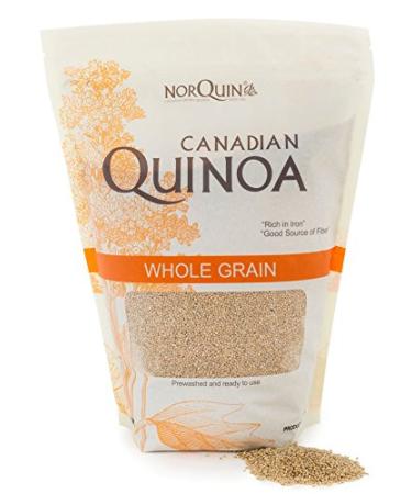 NorQuin Golden Quinoa, 4 Pound, Whole Grain, Gluten Free, Kosher, Non GMO, Plant Based Complete Protein, Prewashed Ready to Cook