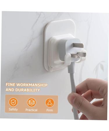 Buy Housoutil 4-Piece Hook Insert Holder Set Waterproof Bathroom Razor Hangers for Easy Drying | Sticky Wall Mount Toilet Accessories White - Buy Online on GoSupps.com