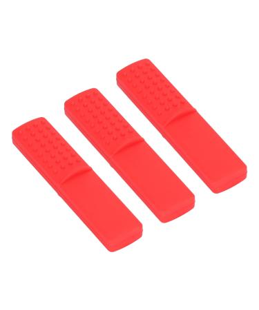 Infant Teether Chew Toy BPA Free Dishwasher Safe Freezable Bite Resistant Baby Teether Boilable for Newborns Red