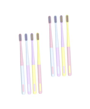 ULTECHNOVO Toothbrush 8pcs Ice Cream Toothbrush Plastic Household Child Cleaning Brush