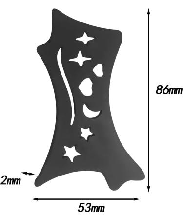 Generic Eyeliner Stencil Reusable Eye Makeup Aid for Women And Girls Black - Buy Online on GoSupps.com