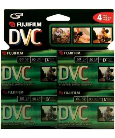 Fuji 4 Pack 60-Minute MiniDV Tapes (DVCM604PK)