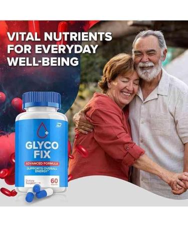 Glyco Fix Capsules - GlycoFix Advanced Supplement All Natural Formula to Maintain Healthy Levels Maximum Strength Daily Formula Gyco Fix Capsules Reviews 1 Pack - Buy Online on GoSupps.com