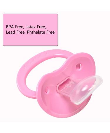 CutiePlusU Adult Size Pacifier 3-Pack - Large Nipple Shield in Pink Blue & Black | International Shipping Available - Buy Online on GoSupps.com