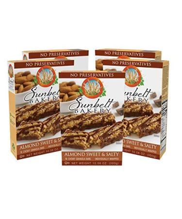 Sunbelt Bakery Sweet Salty Chewy Granola Bars Boxes No Preservatives 50 Bars, Almond, 5 Count