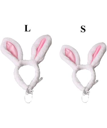 Golden Apple 2 Pcs Christmas Pet Headband Fluffty Bunny Ears Headband Easter Party Puppy Headwear Supplies for Cat Dog (S) - Buy Online on GoSupps.com