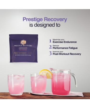 Buy Prestige Recovery Intra EAA Amino Acid Powder - Gluten Free Pink Lemonade Flavor Boost Muscle Growth & Quick Recovery 20 Servings - Buy Online on GoSupps.com
