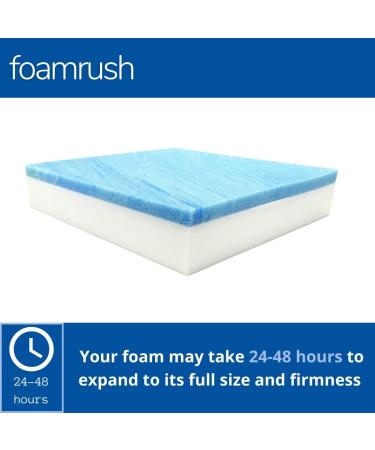 6x26x26 Gel Memory Foam Square Cushion - Medium Firm | Ideal for Dining Chairs, Couches, Sofas, and Wheelchairs - Buy Online on GoSupps.com