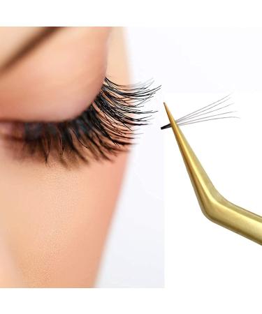 Volume Lash Extension Tweezers Set - 5PCS Stainless Steel for Easy Fans - Silver - Buy Online on GoSupps.com