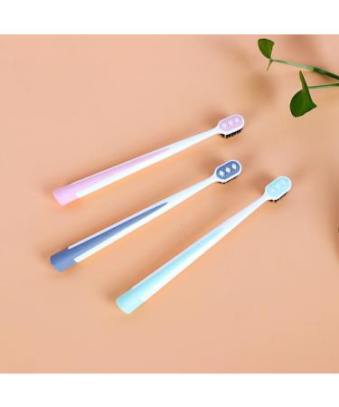 3Pcs Bamboo Charcoal Toothbrush Set for Adults | Wide Head Design | Eco-Friendly Oral Care - Travel & Home Use - Buy Online on GoSupps.com