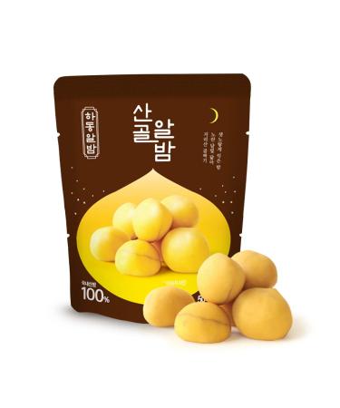 Ecomommeal Whole Roasted & Peeled Chestnuts, A Bundle of 5 Packs (50g Each), Ready-to-Eat Korean Snacks, Sweet Baked Chestnuts, No Additives, No Preservative, No Sugar Added, Vegan, Low-Calorie