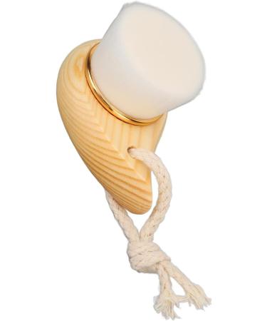 Qukaim Wooden Facial Brush Wooden Facial Cleansing Brush with Beech Handle and Soft Fiber Bristles Manual Face Cleaning Brush with Hang Ring - Buy Online on GoSupps.com