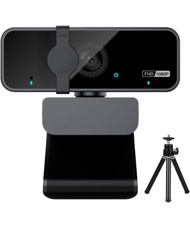 Oittira webcam for PC Full HD 1080p web camera with microphone 105 wide angle of webcam for streaming and video recording compatible with PC/laptop skype/studio/zoom/FaceTime black