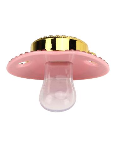 Gold Rhinestone Baby Pacifier Set | Lightweight Pacifier for 6-18 Months | Stylish Baby Soother at Home (Letter G) - Buy Online on GoSupps.com