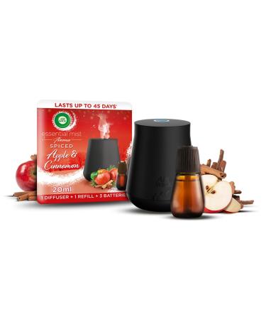 Air Wick Mulled Wine|Essential Mist Aroma Kit | 1 x 20ml |1x Diffuser & 1Refill|Natural Essential Oils Mulled Wine Kit (1 refill)