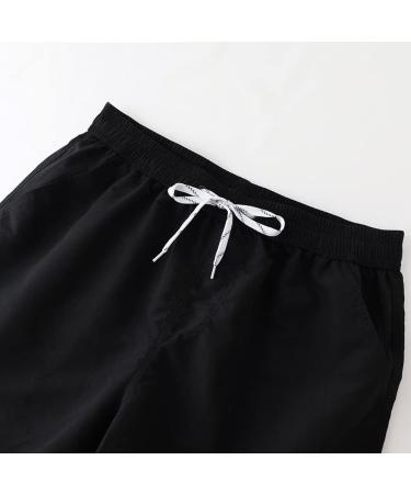 LYRIKER Quick-Drying Swim Shorts for Men | Mesh Inner Briefs & Pockets | Short Sport Pants in Black - Buy Online on GoSupps.com