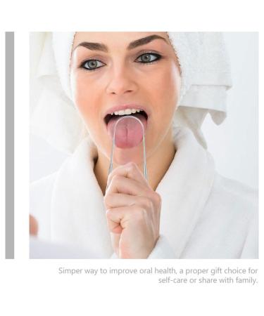 Buy SOLUSTRE 2pcs Dental Scraping Tool Set - Kids & Adults - Portable Stainless Steel Bad Breath Scraper & Spatula - Buy Online on GoSupps.com