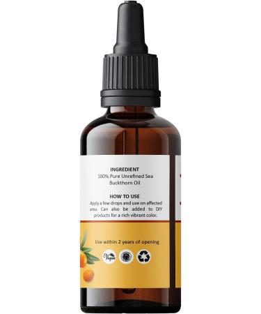 Unrefined Sea Buckthorn Fruit Oil - 2oz | OSLOVE | Organic & Natural Skin Care - Buy Online on GoSupps.com