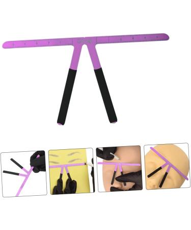 Didiseaon Stainless Nose Triangle Steel Ruler Positioning Position Measure Shaper Measuring Eyebrow Tool 13.8x7cm Purple - Buy Online on GoSupps.com