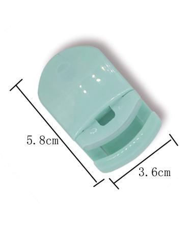 Mini Portable Eyelash Curlers Set - Travel Plastic Curlers with Replacement Pads - Gentle on All Eye Shapes - Pink & Green - Buy Online on GoSupps.com
