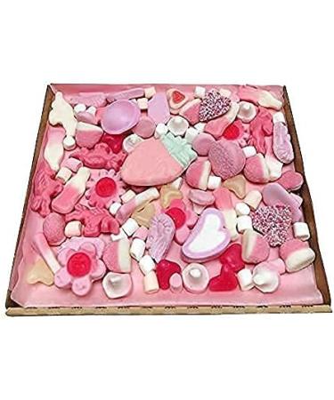 Pink Flowered Get Well Soon Pink Candy Pick N mix 300 g Sweet Box Box Hamper Selection box Present With Pink Ribbon For Him or Her Show Someone You Care - Buy Online on GoSupps.com
