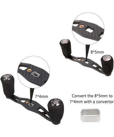 Lixada Carbon Fishing Reel Handle - Baitcasting Trolling Reel Crank Accessory | Ultralight Handle with Converter | Left/Right Compatibility - Buy Online on GoSupps.com