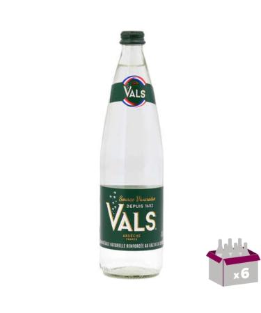 Eau min rale naturelle gazeuse Vals (6x75cl)