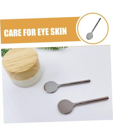 minkissy Cuill re Maquillage M tal Outil de Soin Facial R utilisable Petite Cuill re Cosm tique pour Application Pr cise de Cr mes et Masques 5.00X1.50X0.30CM argent - Buy Online on GoSupps.com