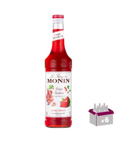 Lot de 6 Sirop - Fraise bonbon - 70cL