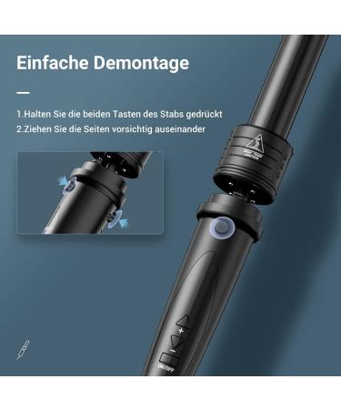 Buy Curling Iron 5 in 1 LCD Ceramic Coating - Multifunctional Wave Iron Kit ET-W301 Black | International Shipping Available - Buy Online on GoSupps.com