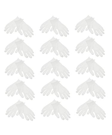 minkissy 15 Pairs Overnight Moisture Gloves White Gloves Men Dry Hands Gloves Moisturizing Overnight Driving Men Winter Men Mittens White Gloves Women Man Spa Diving Cotton