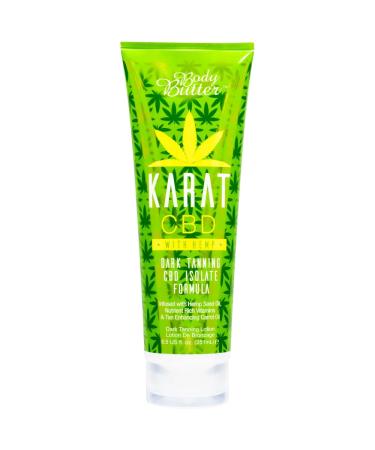 BODY BUTTER Karat CBD Isolate Dark Tanning Lotion (251ml) 251 ml (Pack of 1)