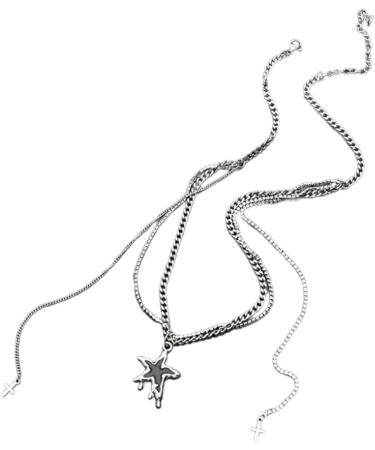 Oralgo's Simple Cross-Tassel Star Necklace - Stylish Collarbone Chain Fashion Jewelry for Women - Buy Online on GoSupps.com