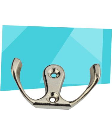 Housoutil Zinc Alloy Hooks 10pcs Cabinet Hooks Door Wall Hook Towel Hanger Coat Hooks Robe Hooks Clothes Hook Zinc Alloy medium Silver - Buy Online on GoSupps.com