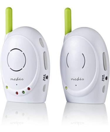 Nedis Audio Baby Monitor - Wireless Intercom Baby Monitors with 300m Range - Set of 2 - Green/White - Buy Online on GoSupps.com