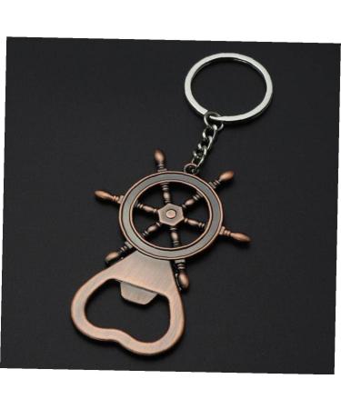 Bottle Opener Retro Rudder Beer Bottle Opener Stainless Steel Beer Openers Men Keychain Corkscrew Accessories - Buy Online on GoSupps.com
