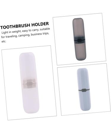 Frcolor Travel Toothbrush Case Set - 4 Portable Holders for Toothbrushes & Toothpaste | Ideal for International Shipping - Buy Online on GoSupps.com