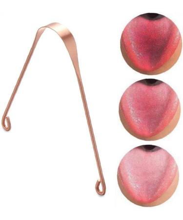 TOSSPER Copper Tongue Cleaner - Non-Gagging Metal Tongue Scraper for Unisex Oral Care | Best Dental Hygiene Tool - Buy Online on GoSupps.com