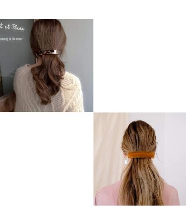 Vintage Style 3-Piece Hair Clip Set | Classic French Automatic Ponytail Holder for Medium & Thick Hair - Perfect Hair Jewelry for Women & Girls - Buy Online on GoSupps.com