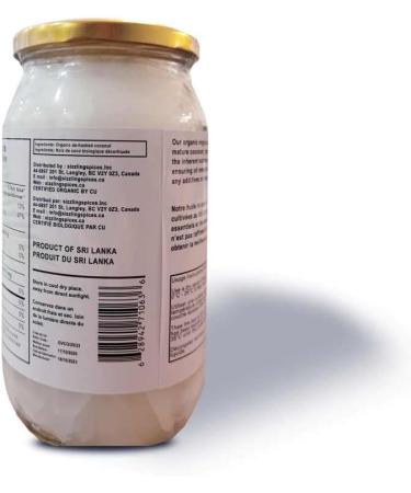 M2N2 Organic Virgin Coconut Oil 1000ml - USDA Organic Certified Cold Pressed and Unrefined Virgin Oil for Cooking and Baking (1000ml) - Buy Online on GoSupps.com