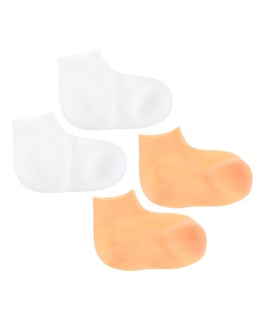 minkissy 8 Pairs Exfoliating Moisturizing Socks Dry Cracked feet Socks Cosmetic moisturizing Socks Dead Skin Socks Lotion moisturizing Socks Overnight spa Socks Foot spa Heel Miss sebs Gel